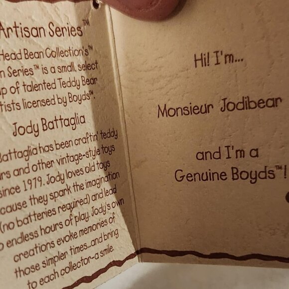 Boyds Bears Plush Duck Monsieur Jodibear French Duck - Picture 2 of 6